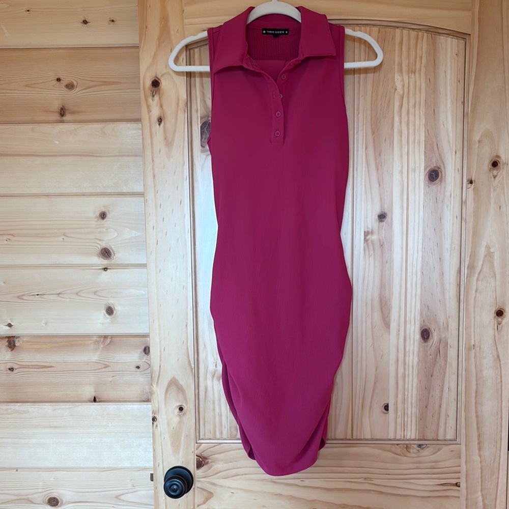 Active Women's Mini Dress in Rich Pink